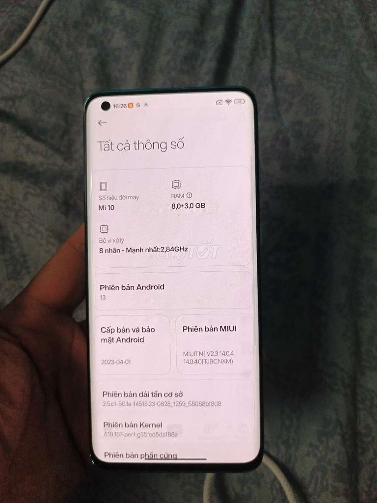 Xiaomi Mi 10 5G 128GB Xanh ngọc. Mua bán Điện thoại tại Quận Tân Bình Tp Hồ Chí Minh được đăng bởi Trung hình 1