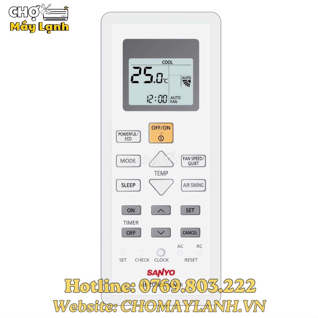 Máy lạnh Sanyo Trắng làm lạnh nhanh. Mua bán Máy lạnh, điều hoà tại Quận 12 Tp Hồ Chí Minh được đăng bởi THỊNH KHANG MINH hình 1