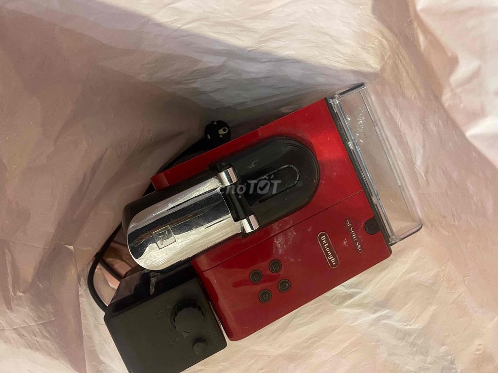 Máy pha cà phê DeLonghi Nespresso Đỏ. Mua bán Bếp, lò, đồ điện nhà bếp tại Quận Đống Đa Hà Nội được đăng bởi lạc lạc  hình 1