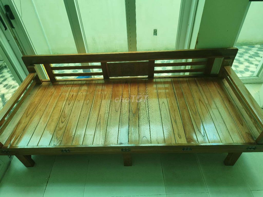 Giường gỗ gấp 1.6 x 2m Nâu. Mua bán Giường, chăn ga gối nệm tại Quận 7 Tp Hồ Chí Minh được đăng bởi Quang Huy hình 1