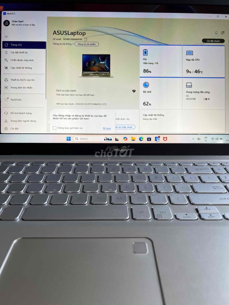 Laptop Asus X515 i3 Bạc. GL.. Mua bán Laptop tại Huyện Xuyên Mộc Bà Rịa - Vũng Tàu được đăng bởi Tên chưa cung cấp hình 1