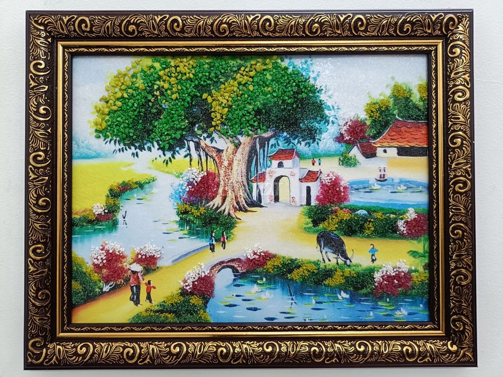 Tranh Đá Quý tự nhiên _KT 37×47cm