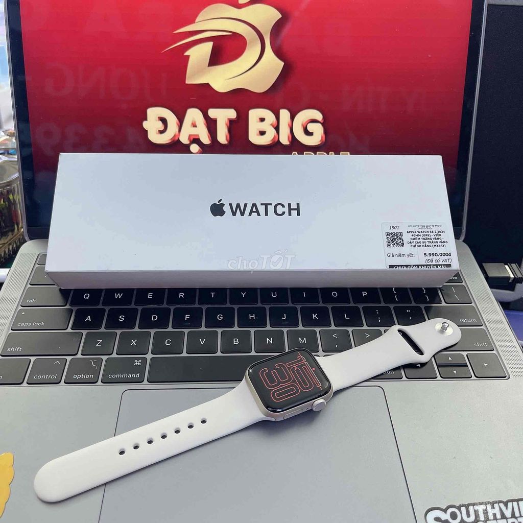Apple Watch SE 2 40mm Trắng. Mua bán Thiết bị đeo thông minh tại Thành phố Phan Thiết Bình Thuận được đăng bởi Đạt Big Apple hình 1