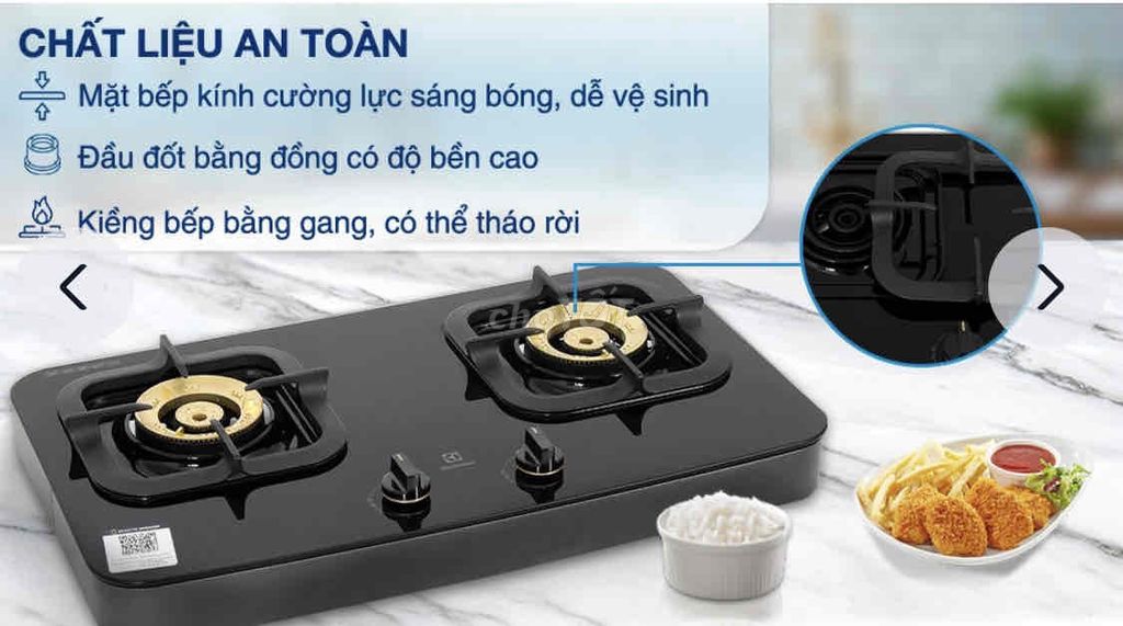 Bếp ga đôi Electrolux ETG7286GKR