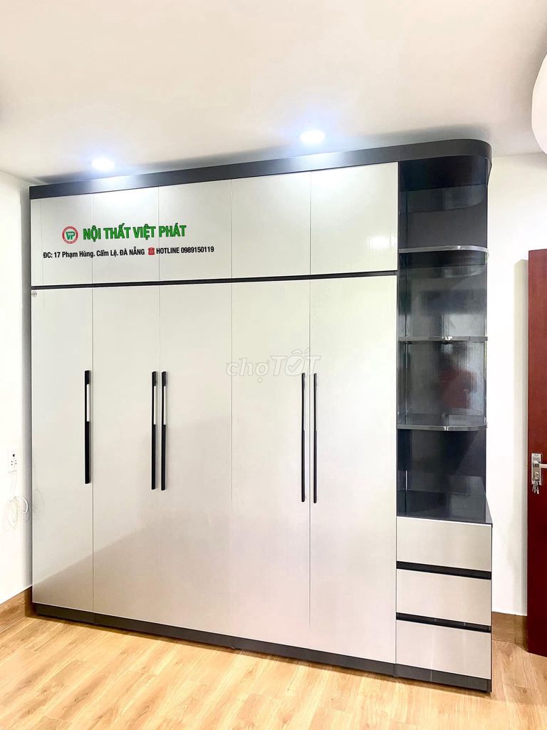Tủ quần áo Nhựa Đài Loan 5 cánh mở 2m4. Mua bán Tủ, kệ gia đình tại Quận Cẩm Lệ Đà Nẵng được đăng bởi NỘI THẤT NHỰA VIỆT PHÁT hình 1