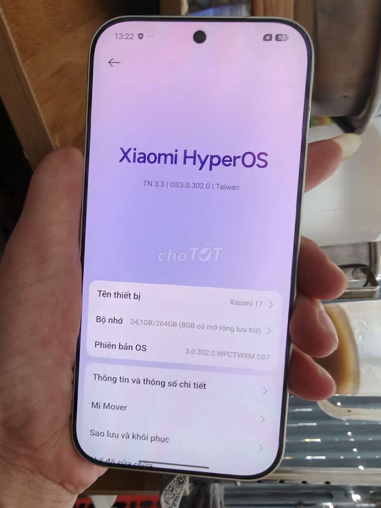 Xiaomi 17 256GB Trắng pin 7000. Mua bán Điện thoại tại Thành phố Bến Tre Bến Tre được đăng bởi Từ Tuấn Bến Tre hình 1