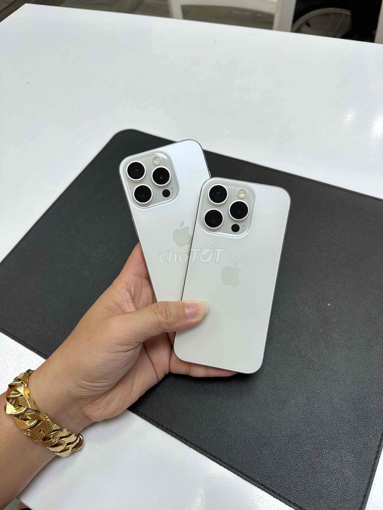 Apple iPhone 15 Pro 256GB Trắng Đã qua sử dụng. Mua bán Điện thoại tại Thành phố Cà Mau Cà Mau được đăng bởi Duy Thái Apple hình 1