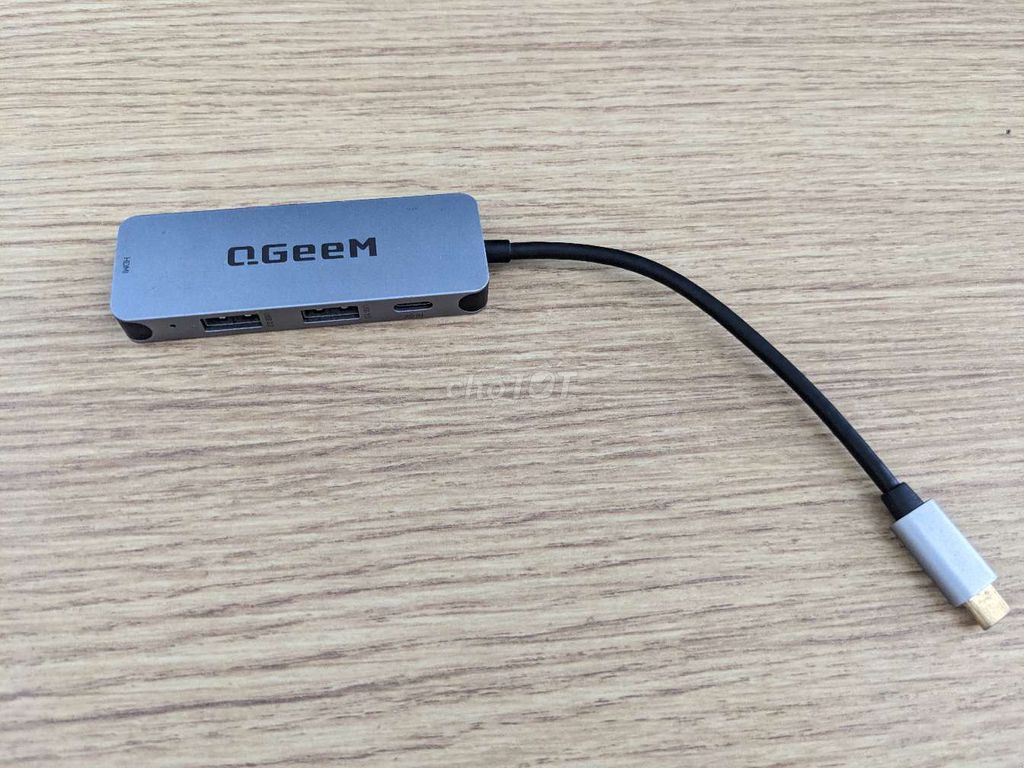 Hub USB-C QGeeM Xám HDMI USB 3.0. Mua bán Phụ kiện (Màn hình, Chuột...) tại Quận Phú Nhuận Tp Hồ Chí Minh được đăng bởi Huan Nguyen hình 1
