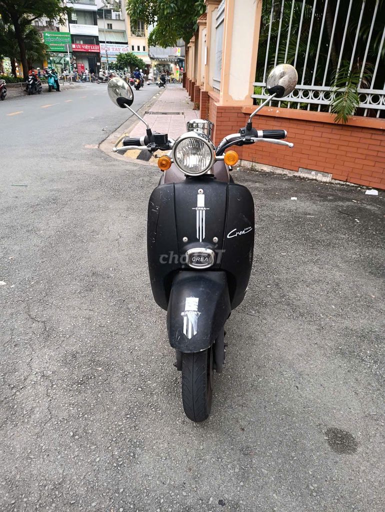 Скутер Crea 50cc 2024, черный светодиод