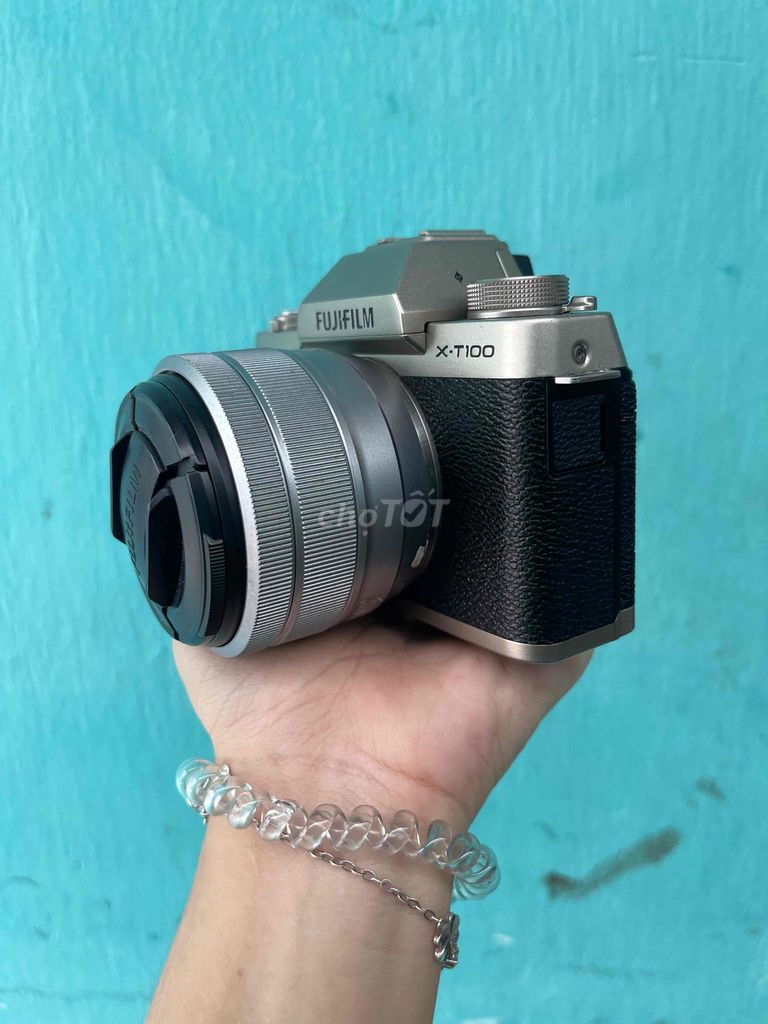 Máy ảnh Fujifilm X-T100 Bạc 15-45mm. Mua bán Máy ảnh, Máy quay tại Quận Liên Chiểu Đà Nẵng được đăng bởi Hồ Thị Cúc hình 1