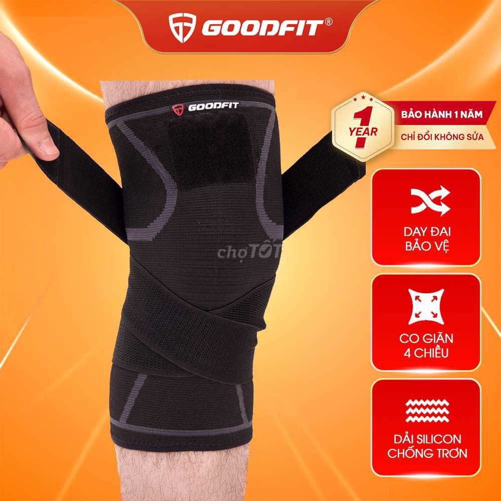 Băng bảo vệ đầu gối GOODFIT Đen tặng kèm trùm đầu. Mua bán Đồ thể thao, Dã ngoại tại Thành phố Bến Tre Bến Tre được đăng bởi Chương hình 1