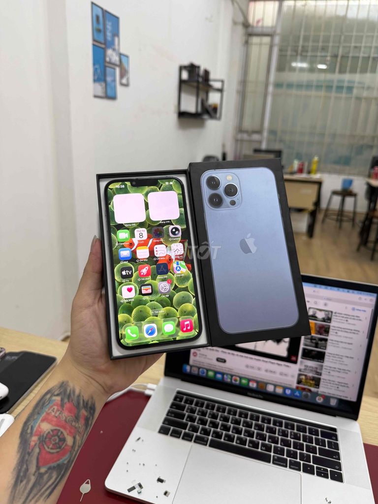 IPhone 13 Pro Max QTE 128G Nguyên Zin. Full CN. Mua bán Điện thoại tại Quận Đống Đa Hà Nội được đăng bởi Hà Nội Mobile Bao Duyệt Nợ Xấu hình 1
