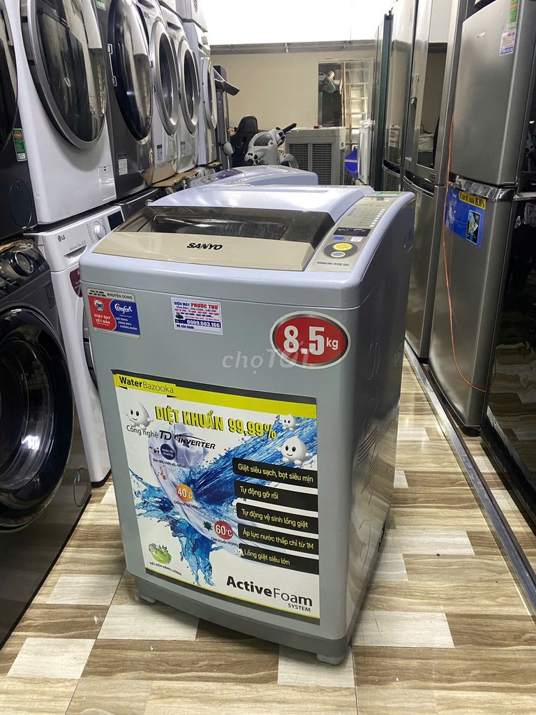 MÁY GIẶT SANYO 8KG ĐẸP GIÁ SIÊU SV GIẶT VẮT ÊM BỀN. Mua bán Máy giặt tại Thành phố Thủ Đức Tp Hồ Chí Minh được đăng bởi PHƯỚC THƯ Kho Điện Máy hình 1