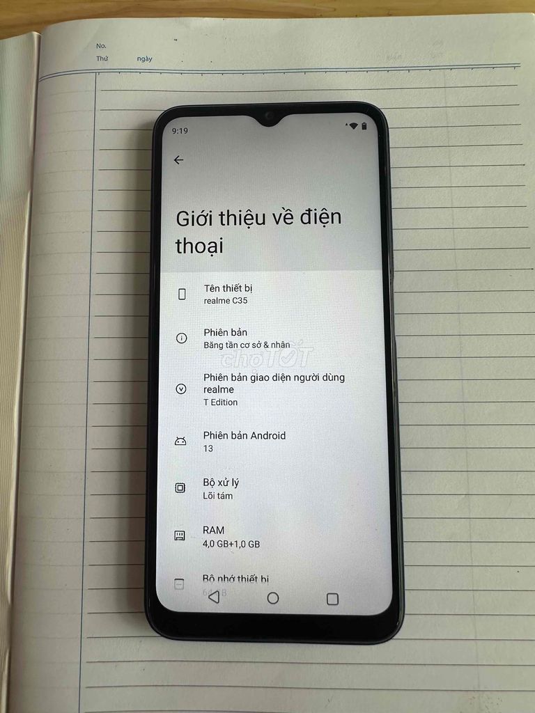 Realme C35 4GB/64GB Đen. Mua bán Điện thoại tại Quận Bình Thuỷ Cần Thơ được đăng bởi Khoa Le hình 1
