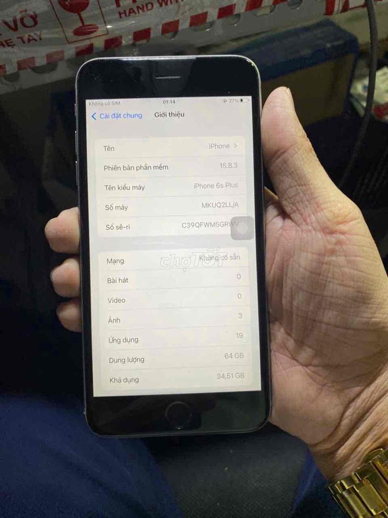 6s Plus 64GB. Mua bán Điện thoại tại Quận Bình Tân Tp Hồ Chí Minh được đăng bởi Tăng Thế Trí hình 1