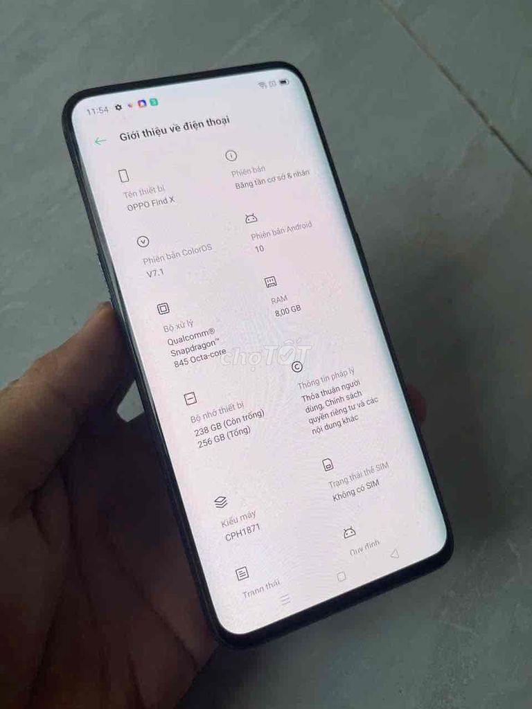 Oppo Find X 8/256GB Snap845 Màn zin ko ám. Mua bán Điện thoại tại Quận 8 Tp Hồ Chí Minh được đăng bởi điện thoại giá rẻ  hình 1