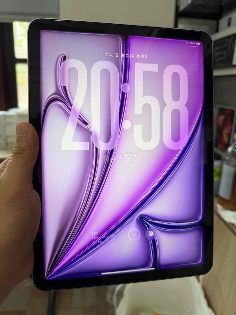 iPad Air 7 M3 11 inch 128GB Tím Pin 100 BH 01/2027. Mua bán Máy tính bảng tại Thành phố Thủ Đức Tp Hồ Chí Minh được đăng bởi Táo Uy Tín Chuyên Cung Cấp Sỉ Và Lẻ Tuyển Công Tác Viên hình 1