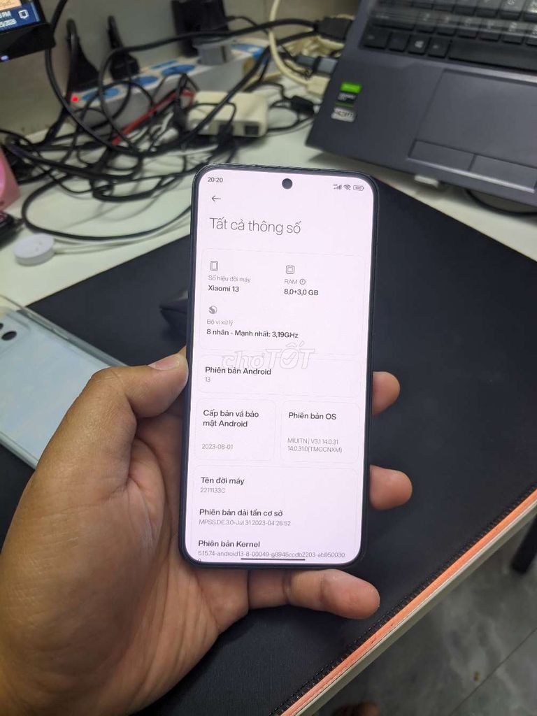 Xiaomi 13 8GB/128GB Đen. Mua bán Điện thoại tại Huyện Đắk Mil Đắk Nông được đăng bởi Vinh Ngoc hình 1