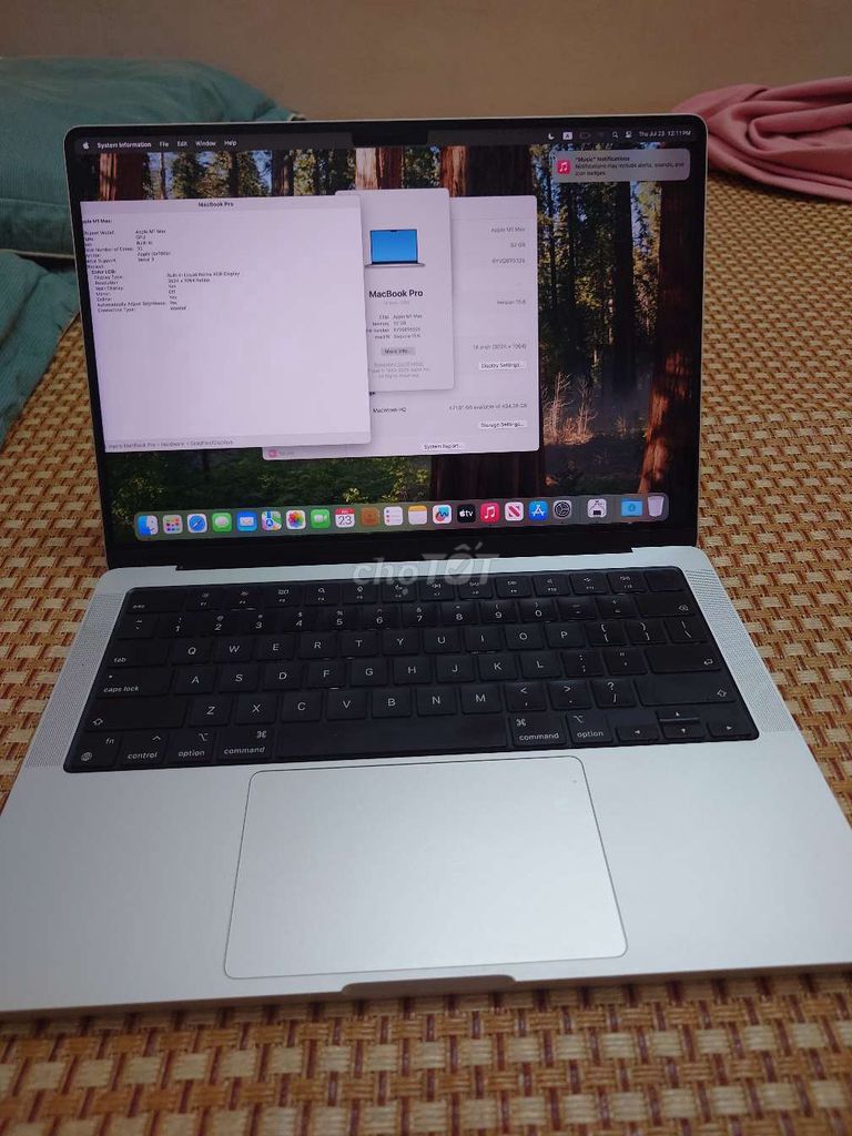 Apple Macbook Pro M1 Max 14 inch 32GB/512GB Bạc. Mua bán Laptop tại Quận Thanh Xuân Hà Nội được đăng bởi hTC hình 1