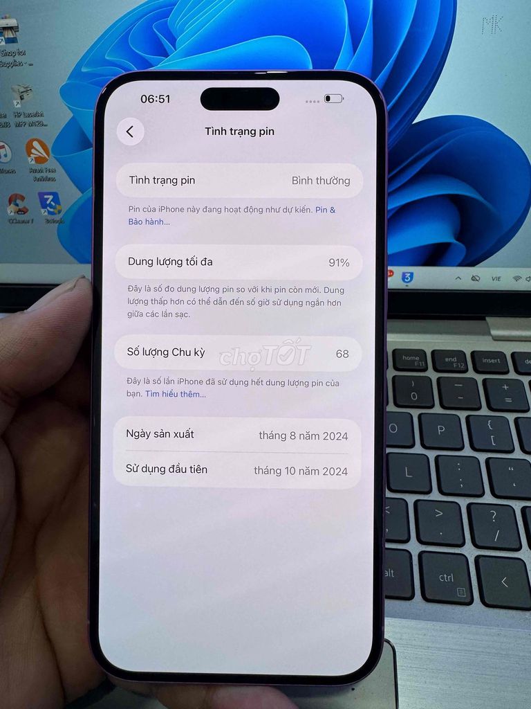 iPhone 16 Plus 128GB Hồng. Mua bán Điện thoại tại Quận 6 Tp Hồ Chí Minh được đăng bởi QUỐC THIÊN BÁN GÓP 0 ĐỒNG  hình 1