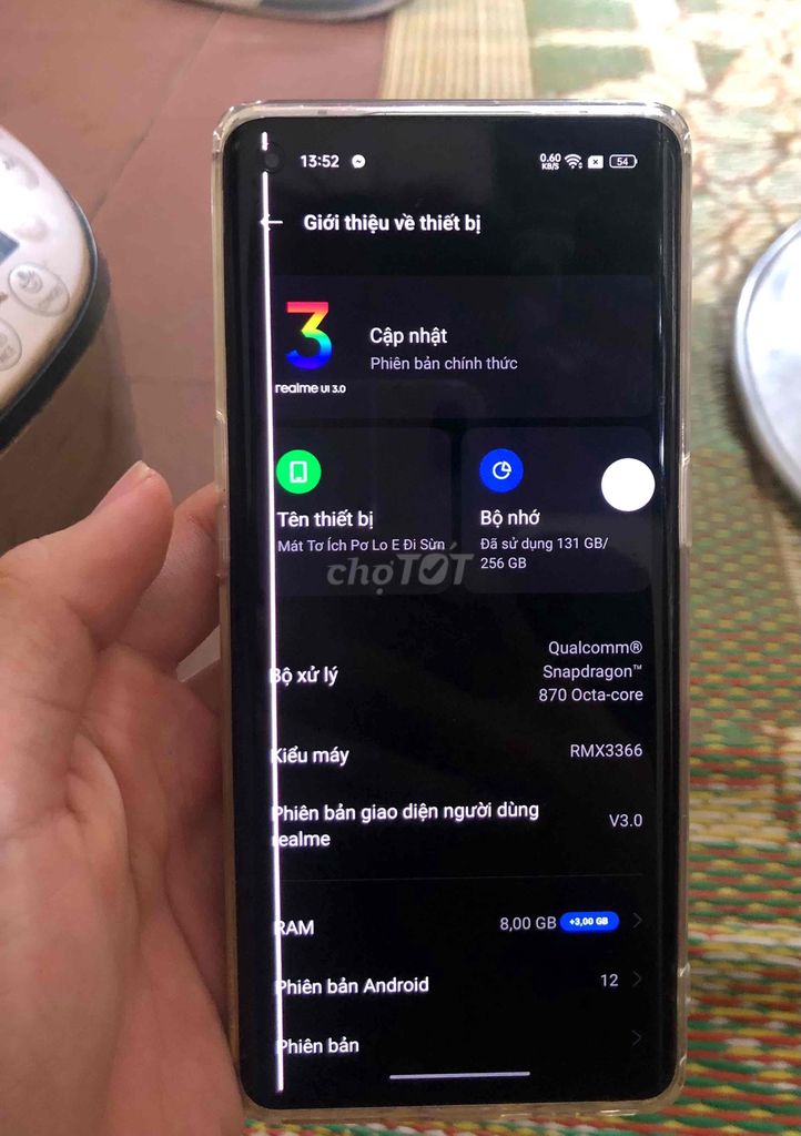 Realme Master Explorer 256GB Có sọc màn hình. Mua bán Điện thoại tại Huyện Đông Anh Hà Nội được đăng bởi Thế Đắc hình 1