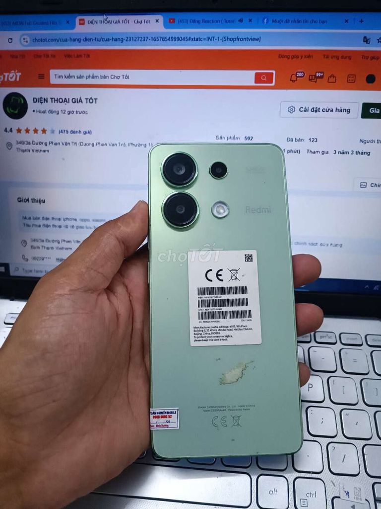 XIAOMI REDMI NOTE 13 8GB.128GB PIN 5000 SNAP 685 - 128347984