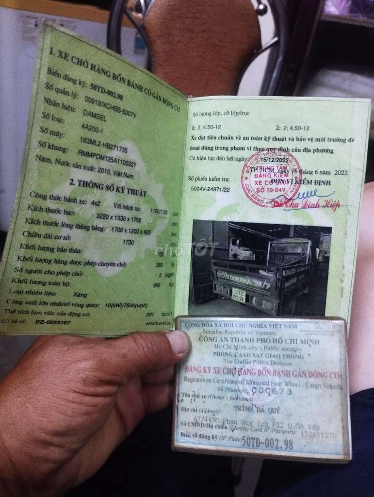 Xe hết nhu cầu sử dụng cần thanh lý. Mua bán Xe tải, xe ben tại Quận 7 Tp Hồ Chí Minh được đăng bởi Hồ ngọc chính hình 5