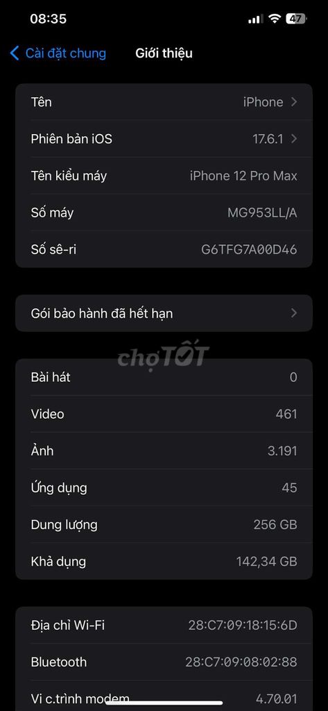 iPhone 12 Pro Max 256GB. Mua bán Điện thoại tại Huyện Nguyên Bình Cao Bằng được đăng bởi Bích Tuyền  hình 1