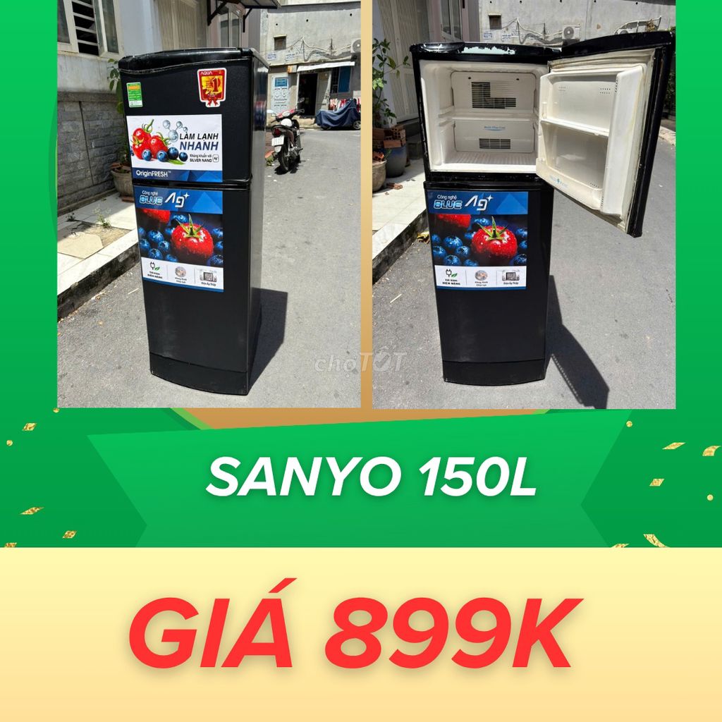 🚨 TỦ LẠNH SANYO 150L = CHỈ 899K - CÓ BẢO HÀNH 🚨. Mua bán Tủ lạnh tại Quận Tân Phú Tp Hồ Chí Minh được đăng bởi Nam Tiến  hình 1
