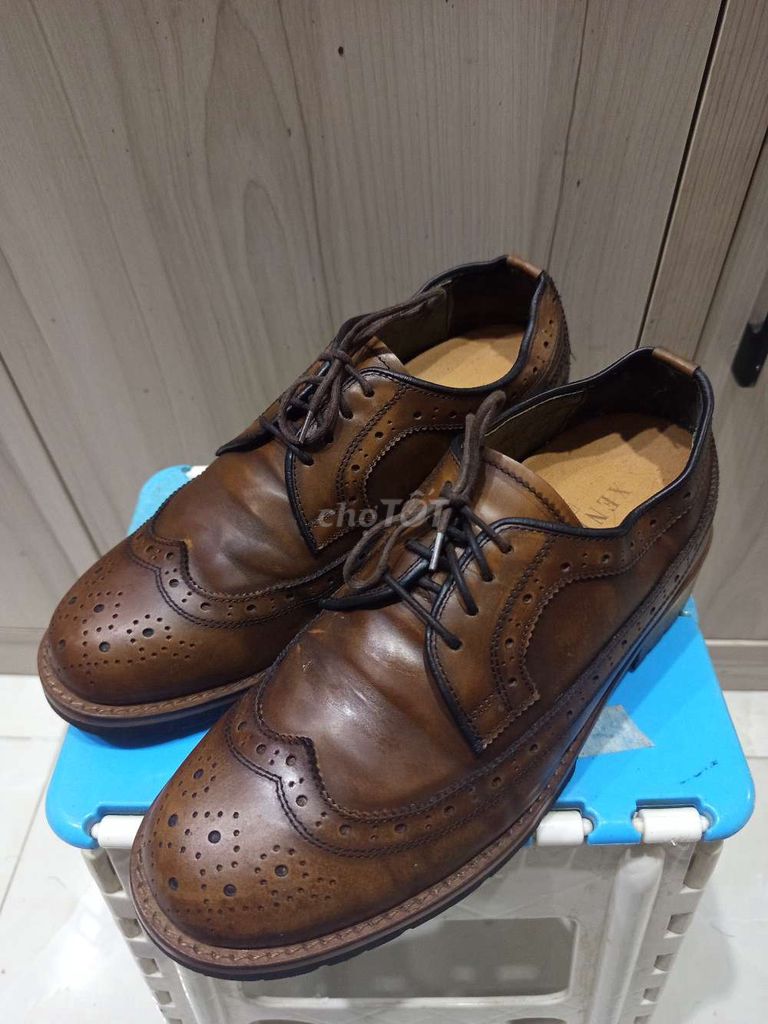 Giày Oxford Nam Da bò Nâu. Mua bán Giày dép tại Quận 7 Tp Hồ Chí Minh được đăng bởi giày xi ANH VŨ hình 1