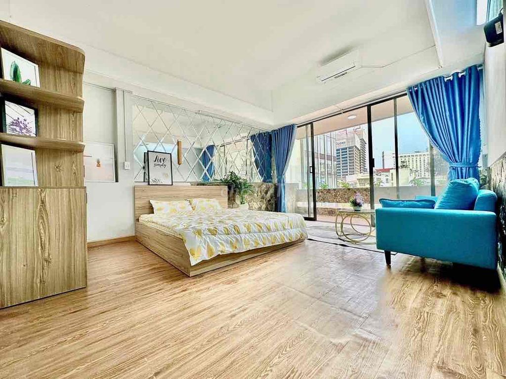 Căn hộ STUDIO/1PN 45m2_Balcon/Cửa So siêu thoáng/Full nội thất/ Quận 1