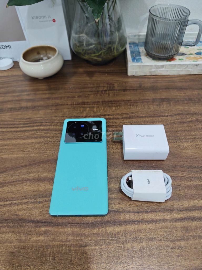 Vivo X80 5G Xanh 8/256 pin 100% sạc80w có ship COD. Mua bán Điện thoại tại Quận Hoàng Mai Hà Nội được đăng bởi Trần Ngọc Hiếu hình 1