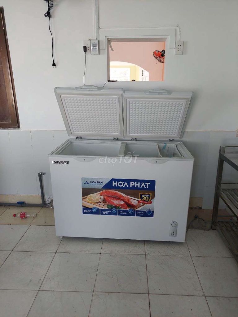 Tủ 400l Hòa Phát 2 ngăn đông-mát còn giấy bảo hành