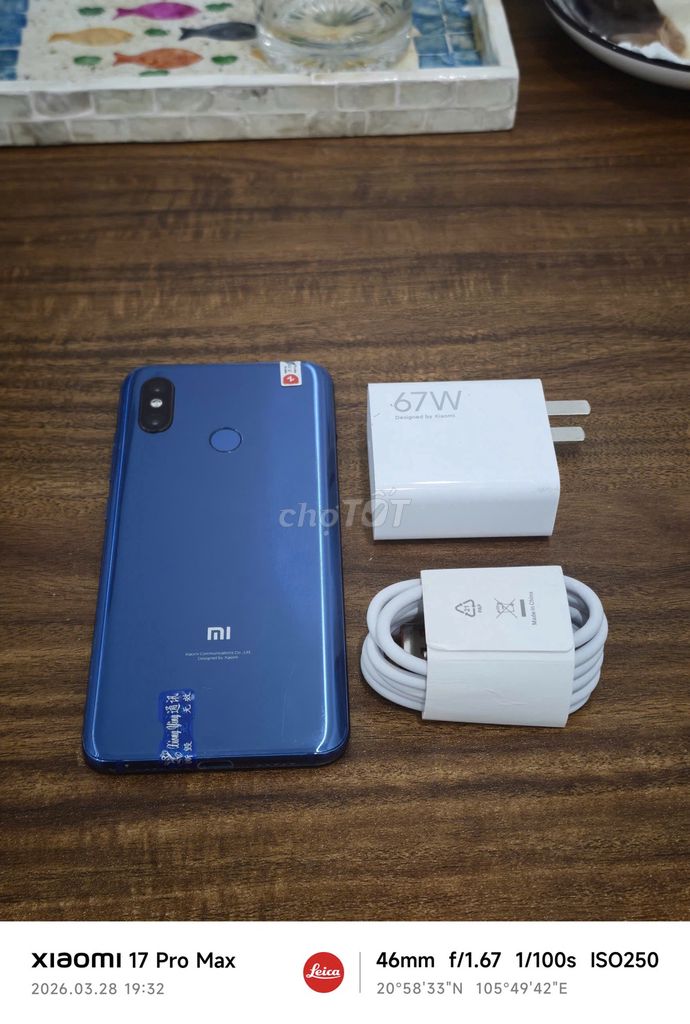 Xiaomi Mi 8 6/64 Quốc Tế xanh sạc 67w có ship COD. Mua bán Điện thoại tại Quận Hoàng Mai Hà Nội được đăng bởi Trần Ngọc Hiếu hình 1