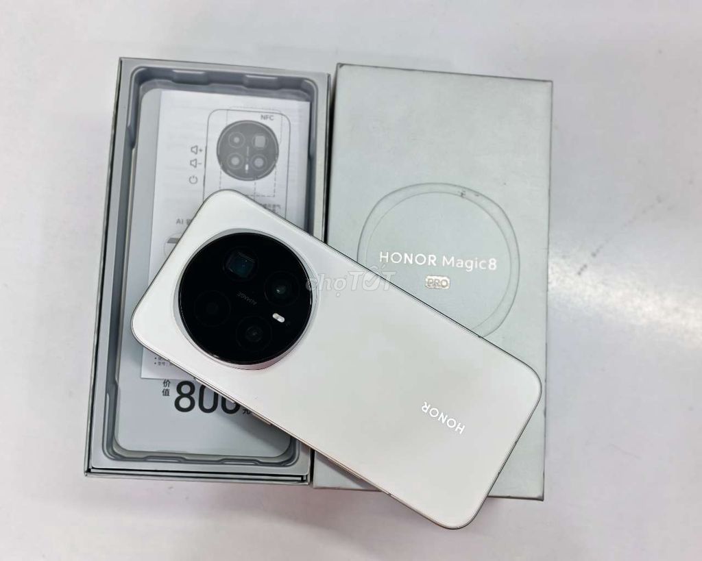Honor Magic 8 Pro 512GB Trắng. Mua bán Điện thoại tại Quận Ninh Kiều Cần Thơ được đăng bởi Lê Khang hình 1