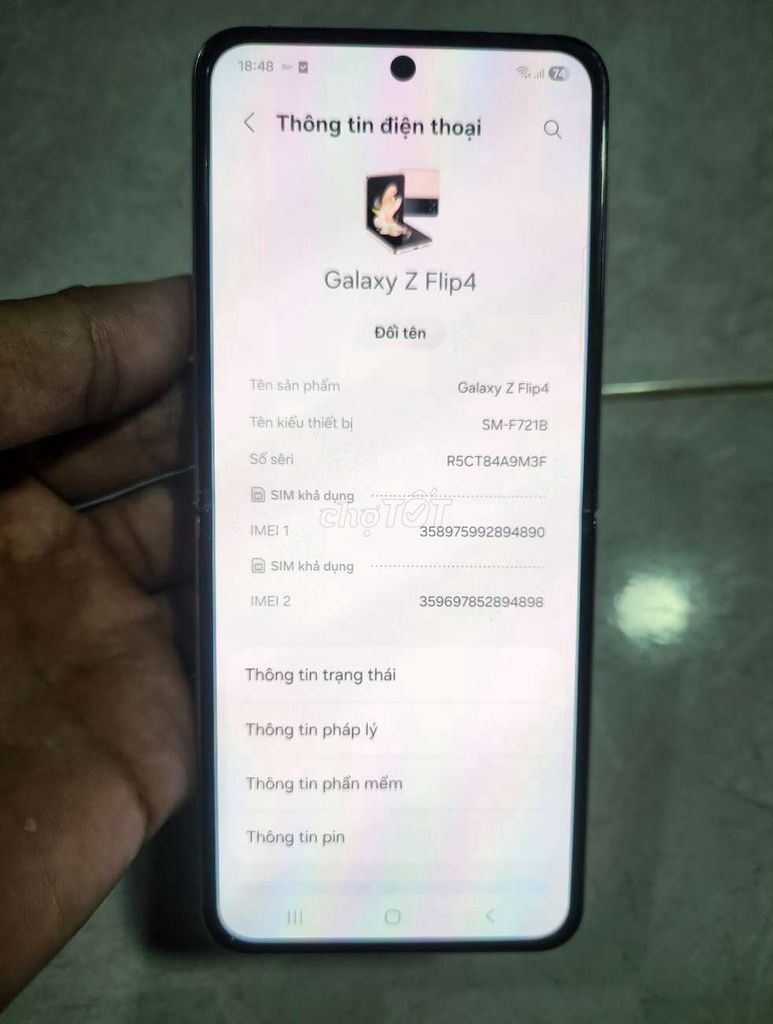 Samsung Galaxy Z Flip4 256G. Mua bán Điện thoại tại Thành phố Thủ Đức Tp Hồ Chí Minh được đăng bởi Sino Ken hình 1