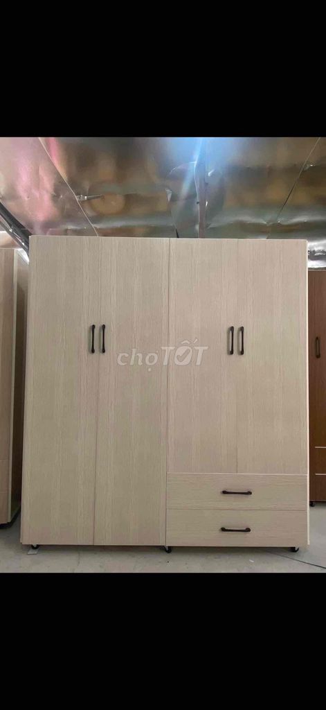 Tủ quần áo gỗ công nghiệp 4 cánh. Mua bán Tủ, kệ gia đình tại Quận Bình Thạnh Tp Hồ Chí Minh được đăng bởi xưởng nhựa đài loan hình 1