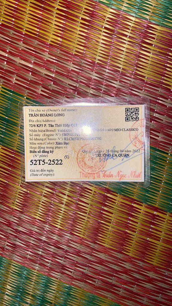 Yamaha Mio Bạc Tự động. Mua bán Xe máy tại Huyện Nhà Bè Tp Hồ Chí Minh được đăng bởi Hoài Phú hình 8