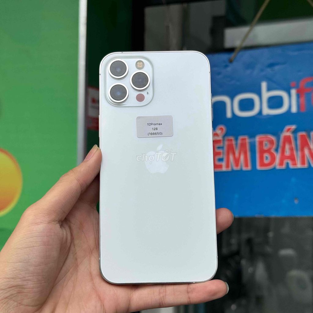 📱 iPhone 12 Pro Max Trắng BH 1 Đổi 1 Trả Góp✨. Mua bán Điện thoại tại Quận Ngô Quyền Hải Phòng được đăng bởi minmobile HP hình 1