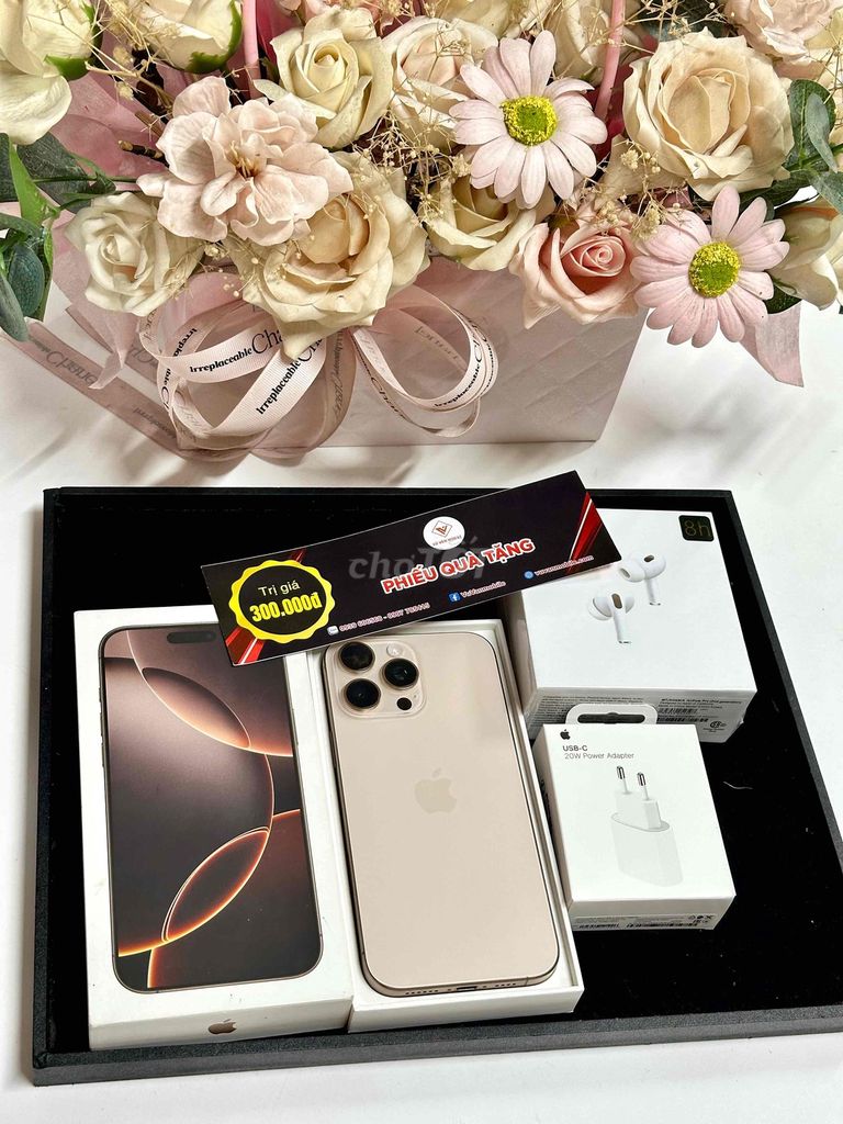 Apple iPhone 16 Pro Max 256GB Vàng Như mới. Mua bán Điện thoại tại Quận Cái Răng Cần Thơ được đăng bởi Vũ Vân Mobile Cần Thơ hình 1