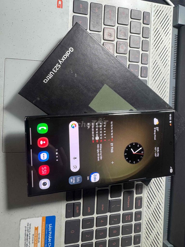 Samsung S23 Ultra 256GB Xám. Mua bán Điện thoại tại Huyện An Dương Hải Phòng được đăng bởi Ngoclv hình 1