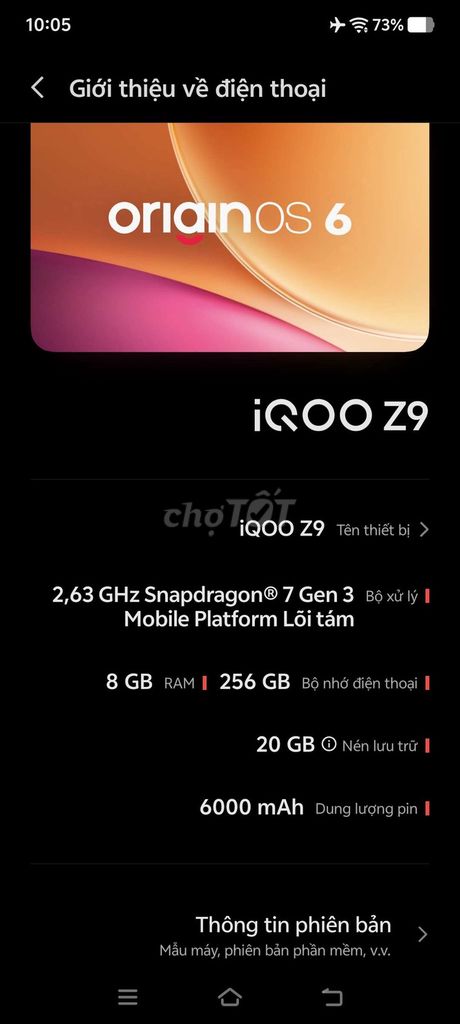 ViVo IQOO Z9 5G. Mua bán Điện thoại tại Huyện Bình Chánh Tp Hồ Chí Minh được đăng bởi Ngọc Tân hình 1