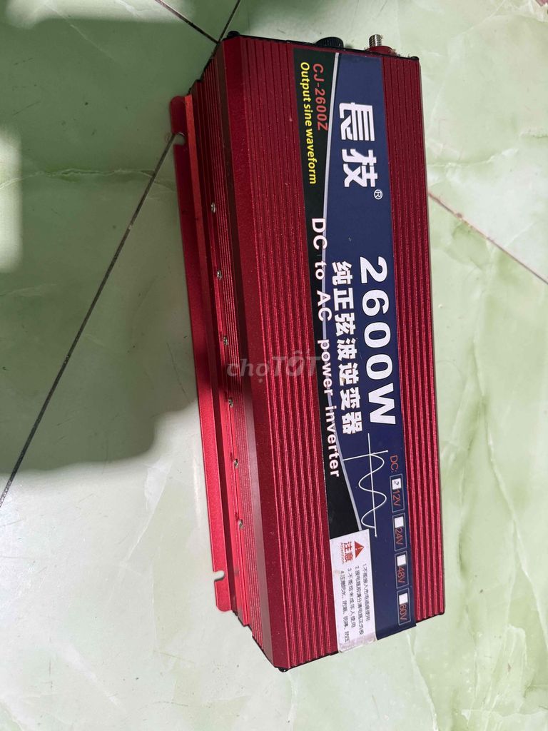 Bộ chuyển đổi điện 2600W 12V-220V sóng sin chuẩn. Mua bán Phụ kiện (Màn hình, Chuột...) tại Huyện Vĩnh Lợi Bạc Liêu được đăng bởi Luân Trần hình 1
