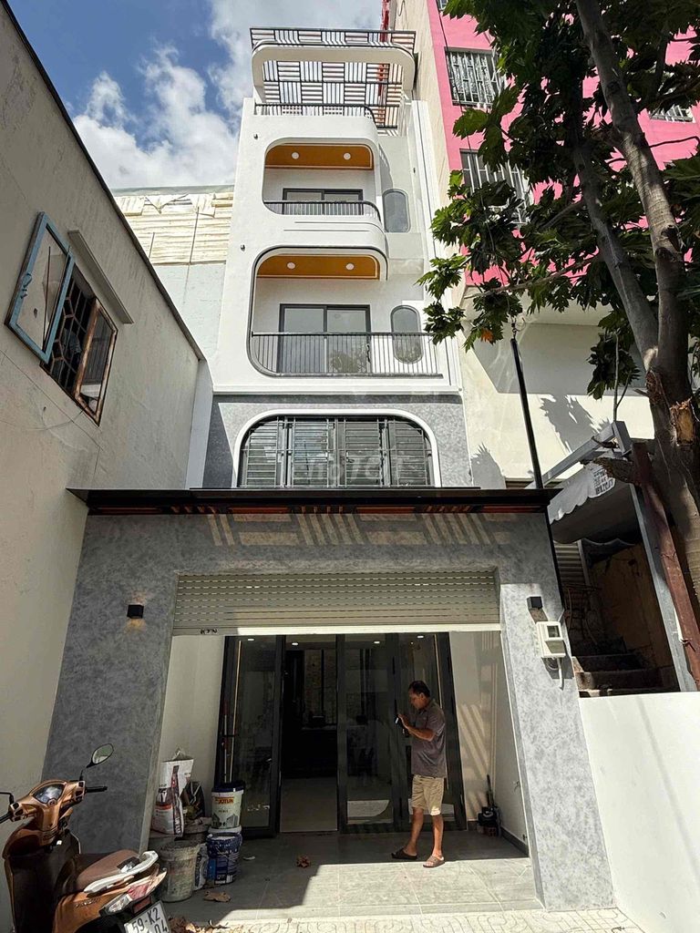 🏡 HXH KHU BÌNH PHÚ, QUẬN 6 – NHÀ ĐẸP 5 TẦNG THANG MÁY – FULL NỘI THẤT