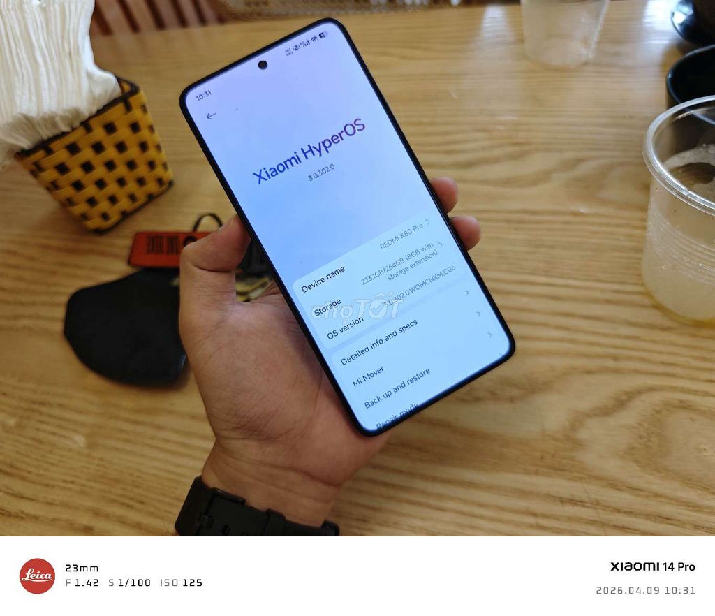 Xiaomi K80 Pro 256GB Đen Đã sử dụng. Mua bán Điện thoại tại Quận Hoàng Mai Hà Nội được đăng bởi Minh Nguyễn hình 1