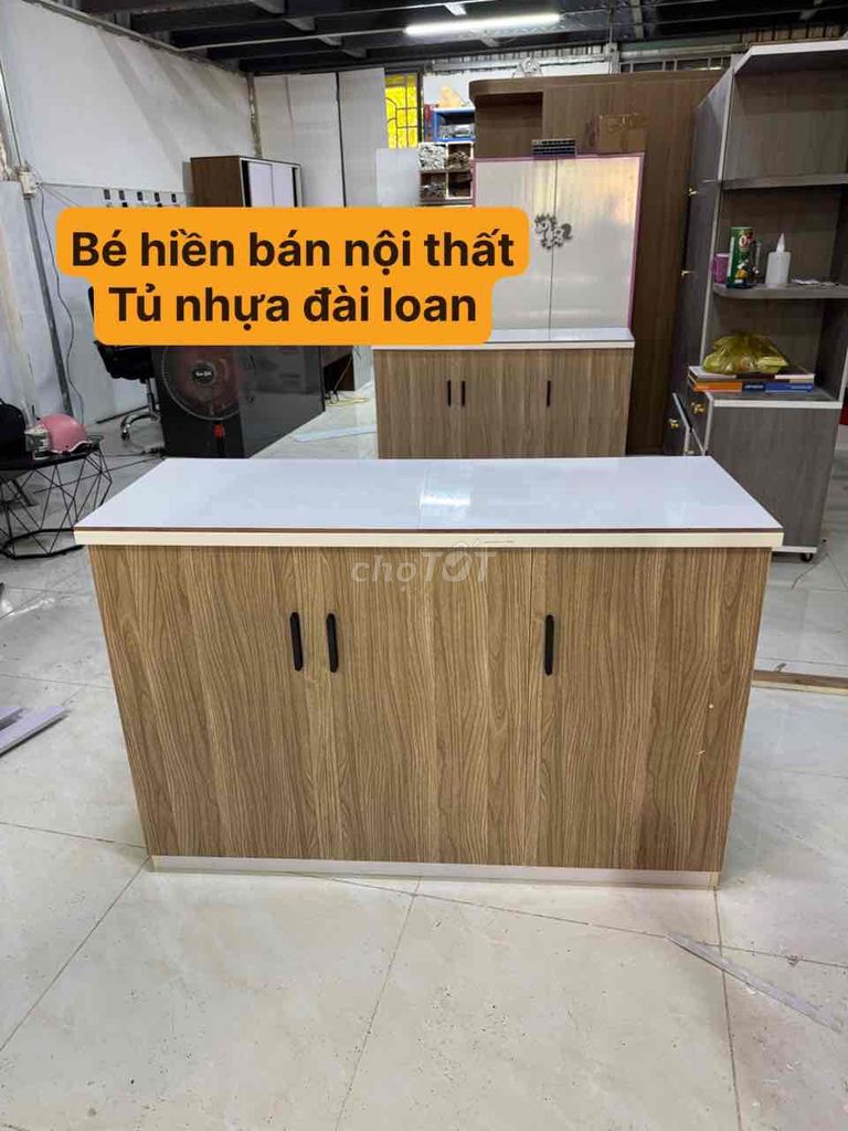 Tủ bếp Nhựa, gạch men Vân gỗ nhựa Đài Loan. Mua bán Tủ, kệ gia đình tại Quận Gò Vấp Tp Hồ Chí Minh được đăng bởi Nội Thất Gia Đình hình 1
