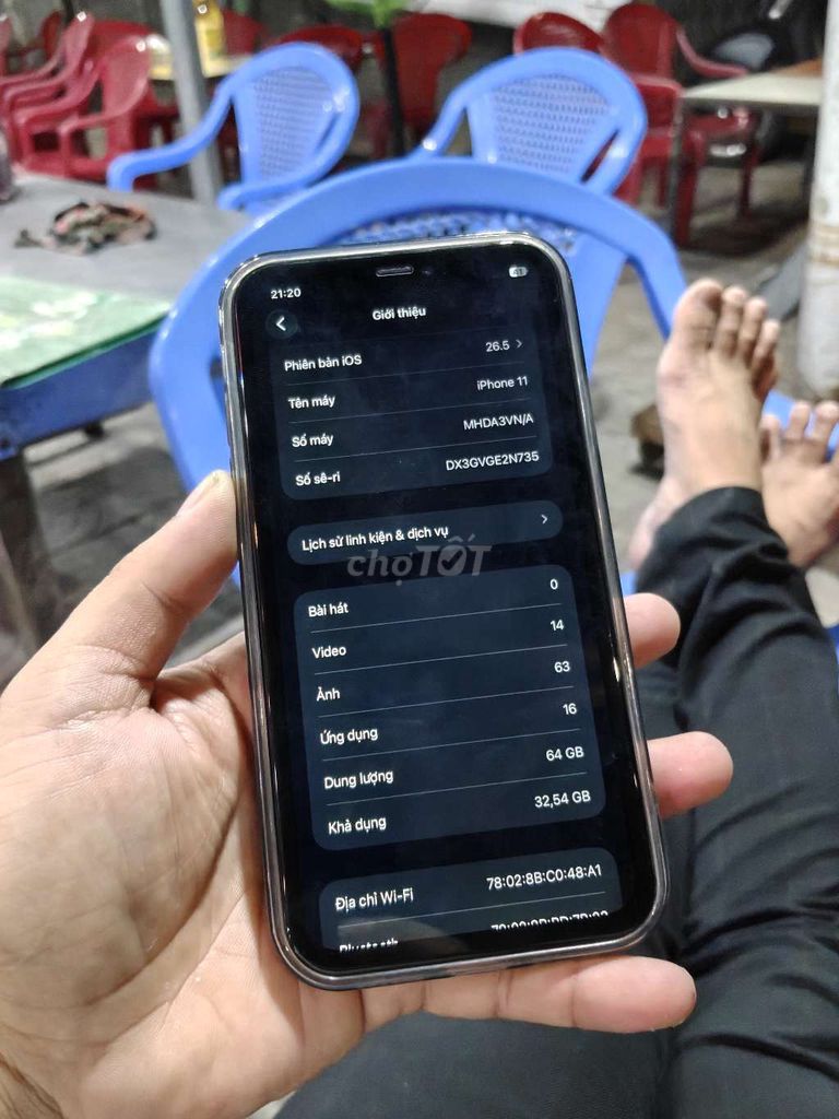 Apple iPhone 11 64GB Đen 100% pin. Mua bán Điện thoại tại Quận Liên Chiểu Đà Nẵng được đăng bởi Công Lực hình 1