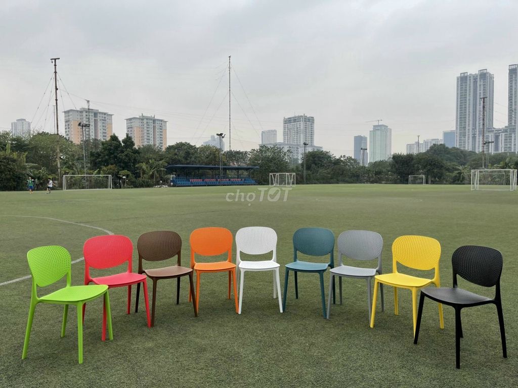 ghế nhựa đúc nhiều màu giá kho
