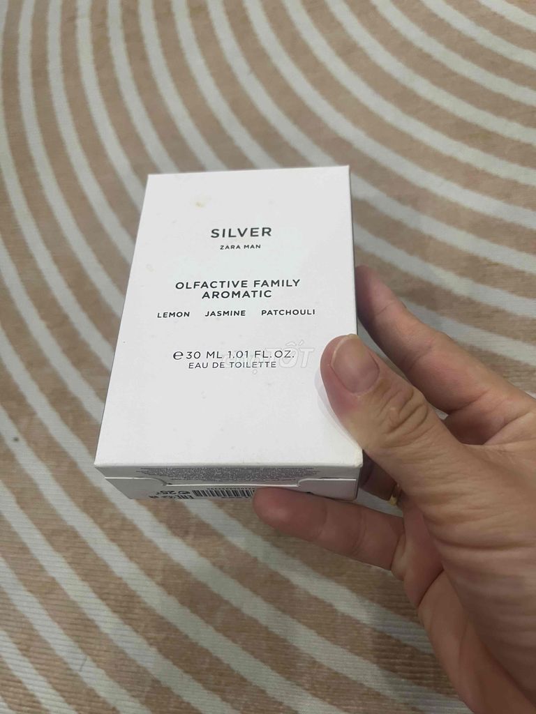 Pass nước hoa Silver zara nam 30ml new