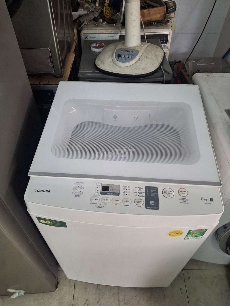 Máy giặt Toshiba 8kg trắng cửa trên. Mua bán Máy giặt tại Quận 7 Tp Hồ Chí Minh được đăng bởi  Thành điện lạnh hình 1